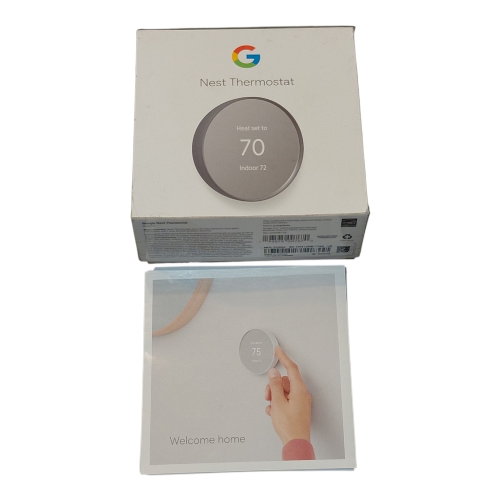 Google Nest Thermostat Programmable Smart WiFi G4CVZ Snow White Used